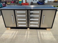 76 · 10 Drawer - Stainless Steel *minor scratches*
